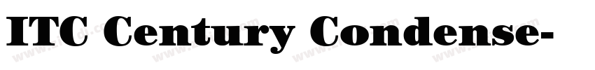 ITC Century Condense字体转换
